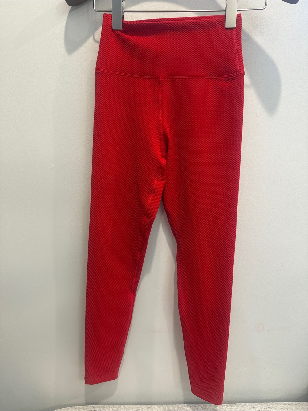 Beach Riot Red High-Rise Textured Leggings